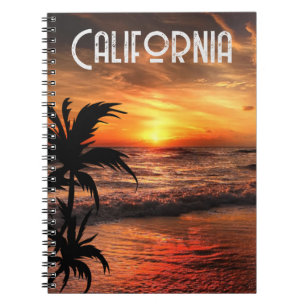 BENUTZERDEFINIERTER CALIFORNIA SONNENUNTERGANG STR NOTIZBLOCK