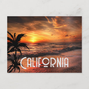 BENUTZERDEFINIERTER CALIFORNIA SONNENUNTERGANG STR POSTKARTE