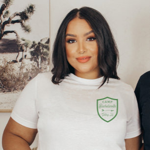 Benutzerdefinierter Camp-Junggeselinnen-Abschied - T-Shirt