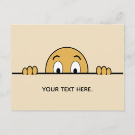 Benutzerdefinierter Cartoon mit der Funny Face Postkarte