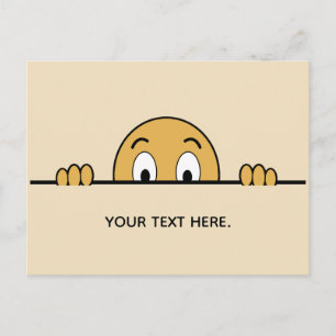 Benutzerdefinierter Cartoon mit der Funny Face Postkarte