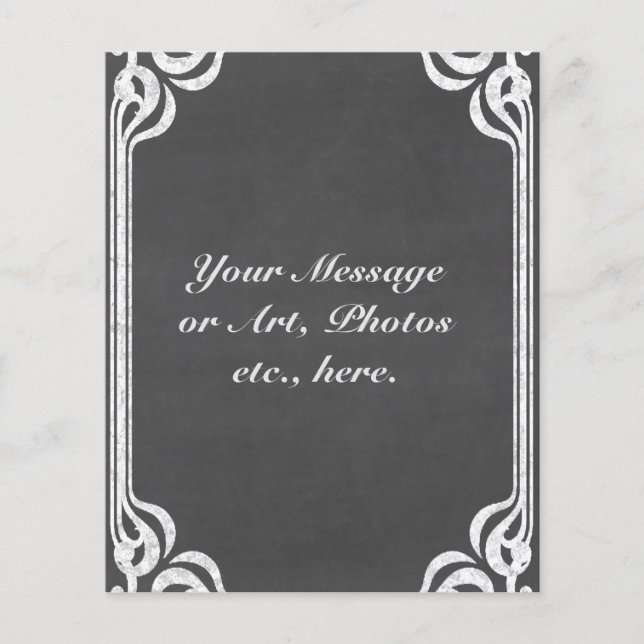 Benutzerdefinierter Chalkboard-Hintergrund Flyer (Vorne)