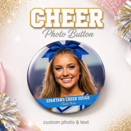 Benutzerdefinierter Cheerleader-Foto-Button Spirit Button