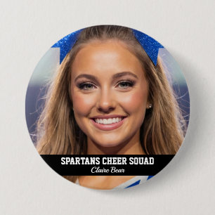 Benutzerdefinierter Cheerleader-Foto-Button Spirit Button