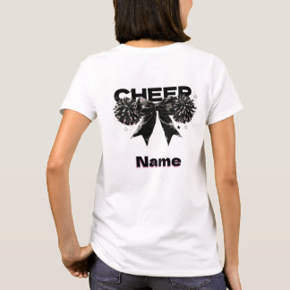 Benutzerdefinierter Cheerleader-Name-Bogen T-Shirt