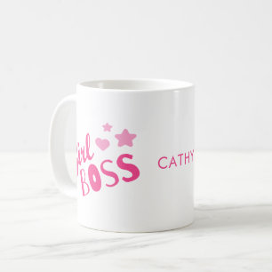 Benutzerdefinierter Coffee Mug mit Namen und Boss- Kaffeetasse