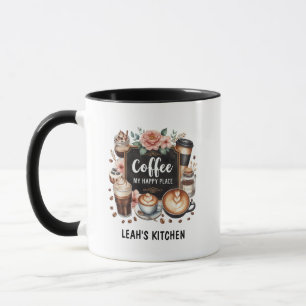 ☕Benutzerdefinierter Coffeecore Küchenkaffee Glück Tasse