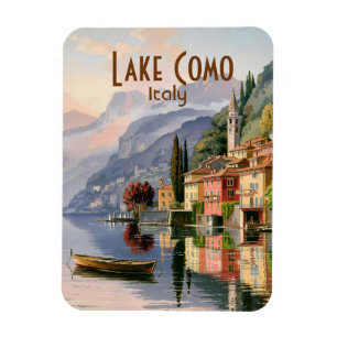 Benutzerdefinierter Comer See Italien Vintage Wass Magnet