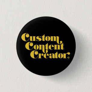 Benutzerdefinierter Content-Creator Gelber Slogan- Button