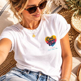 Benutzerdefinierter "Cool Moms Club"-Herz T-Shirt