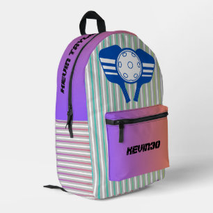 Benutzerdefinierter cooler Verlauf mit Streifen Pi Bedruckter Rucksack