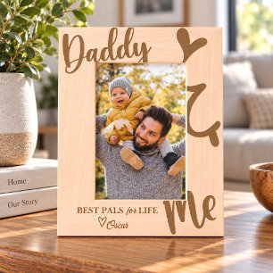 Benutzerdefinierter Daddy & Me Bilderrahmen Geätzte Rahmen