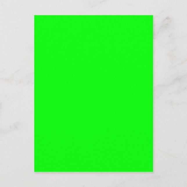 Benutzerdefinierter Designer für grüne Farbe Postkarte (Vorderseite)