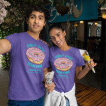Benutzerdefinierter Donut-Dash-Team-T - Shirt