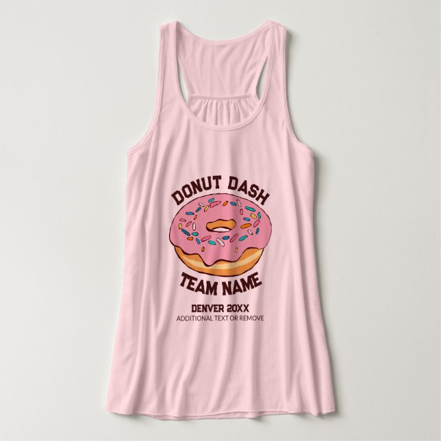 Benutzerdefinierter Donut-Dash-Team-Tank Tank Top (Design Vorderseite)