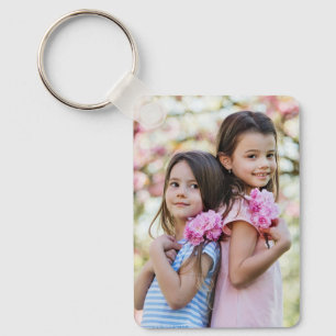 Benutzerdefinierter doppelseitiger Familien-Foto-S Schlüsselanhänger