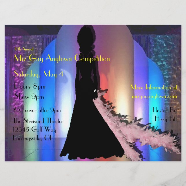 Benutzerdefinierter Drag-Event-Flyer Flyer (Vorne)