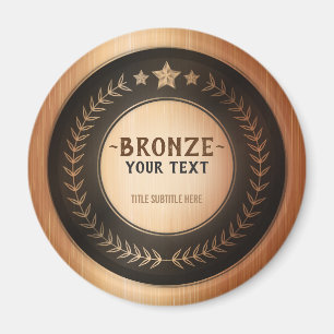 BENUTZERDEFINIERTER DRUCK DIY-MEDAILLE Bronze Cham Magnet