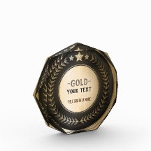 BENUTZERDEFINIERTER DRUCK DIY-MEDAILLE Gold #1 Cha