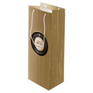 BENUTZERDEFINIERTER DRUCK DIY-MEDAILLE Gold #1 Cha Geschenktüte Für Weinflaschen