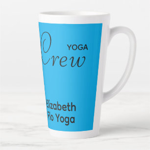 Benutzerdefinierter Druck Yoga-Crew Azureblau Milchtasse