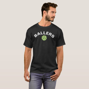 Benutzerdefinierter dunkler Pickleball-T - Shirt