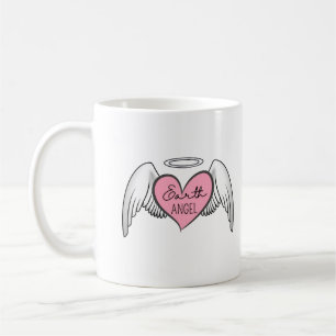 Benutzerdefinierter Earth Angel Becher – Herz, Flü Kaffeetasse