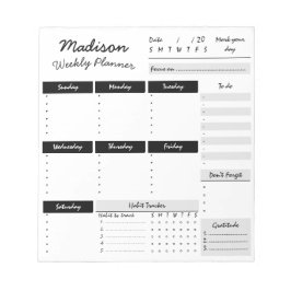 Benutzerdefinierter Editor für personalisierten Wo Notizblock