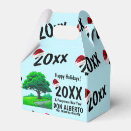 Benutzerdefinierter Eichenbaum-Logo-Baumzucht-Feie Geschenkschachtel