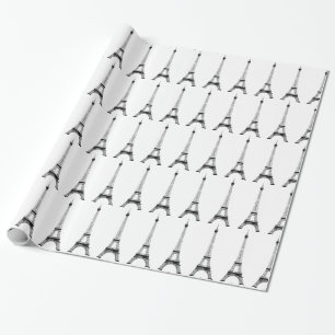 Benutzerdefinierter Eiffelturm Paris Geschenkpapier
