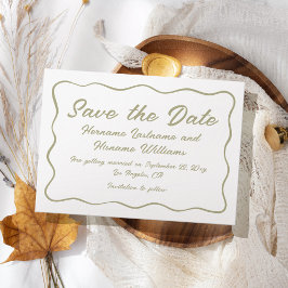 Benutzerdefinierter einfacher handgeschriebener, g save the date