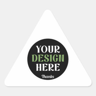 benutzerdefinierter, einzigartiger, eleganter & mi dreieckiger aufkleber