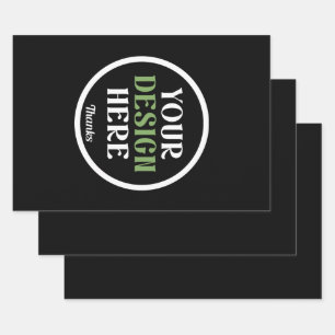 benutzerdefinierter, einzigartiger, schlanker und  geschenkpapier set