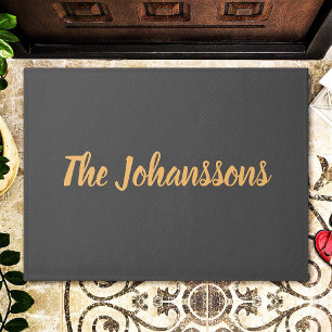 Benutzerdefinierter eleganter Familienname Fußmatte
