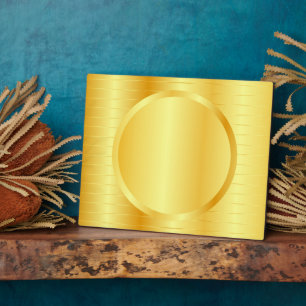 Benutzerdefinierter eleganter Goldene Look Hinzufü Fotoplatte
