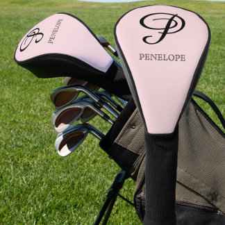 Benutzerdefinierter Eleganter Monogramm-Name Golf Headcover