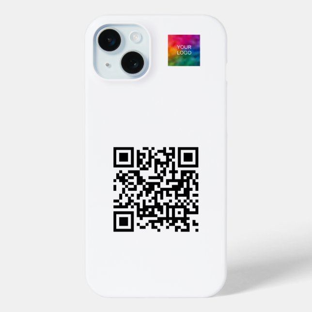 Benutzerdefinierter Eleganter QR-Code Hochladen vo Case-Mate iPhone Hülle (Rückseite)