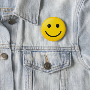 Benutzerdefinierter Emoji-Stil Gelbes Gesicht-Tast Button