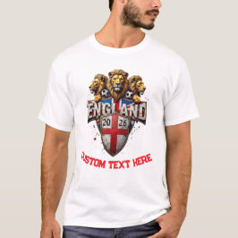 Benutzerdefinierter England National Fußballmannsc T-Shirt