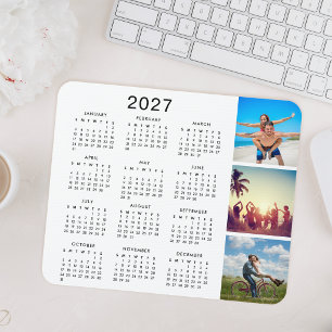 Benutzerdefinierter Erinnerungsfoto-Collage-Kalend Mousepad