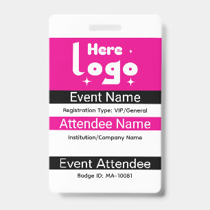 Benutzerdefinierter Expo-ID-Ausweis mit QR-Code Ausweis