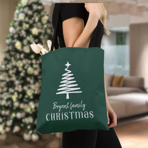 Benutzerdefinierter Familien-Weihnachtsbaum grün