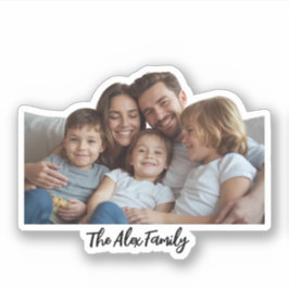 Benutzerdefinierter Familienfoto-Lustiger Gesicht- Aufkleber