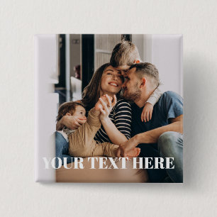 Benutzerdefinierter Familienfoto-Text Button