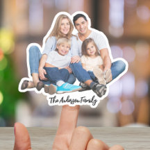 Benutzerdefinierter Familienfoto-Vinyl-Aufkleber –