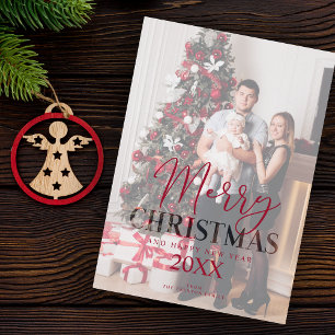 Benutzerdefinierter Familienfoto-Weihnachtstranspa
