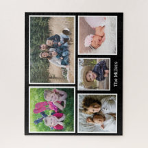 Benutzerdefinierter Familienname 5 FotoCollage