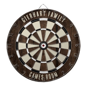 Benutzerdefinierter Familienname Dartscheibe