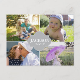 Benutzerdefinierter Familienname für die Zusammens Postkarte