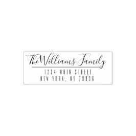 Benutzerdefinierter Familienname und handgeschrieb Permastempel